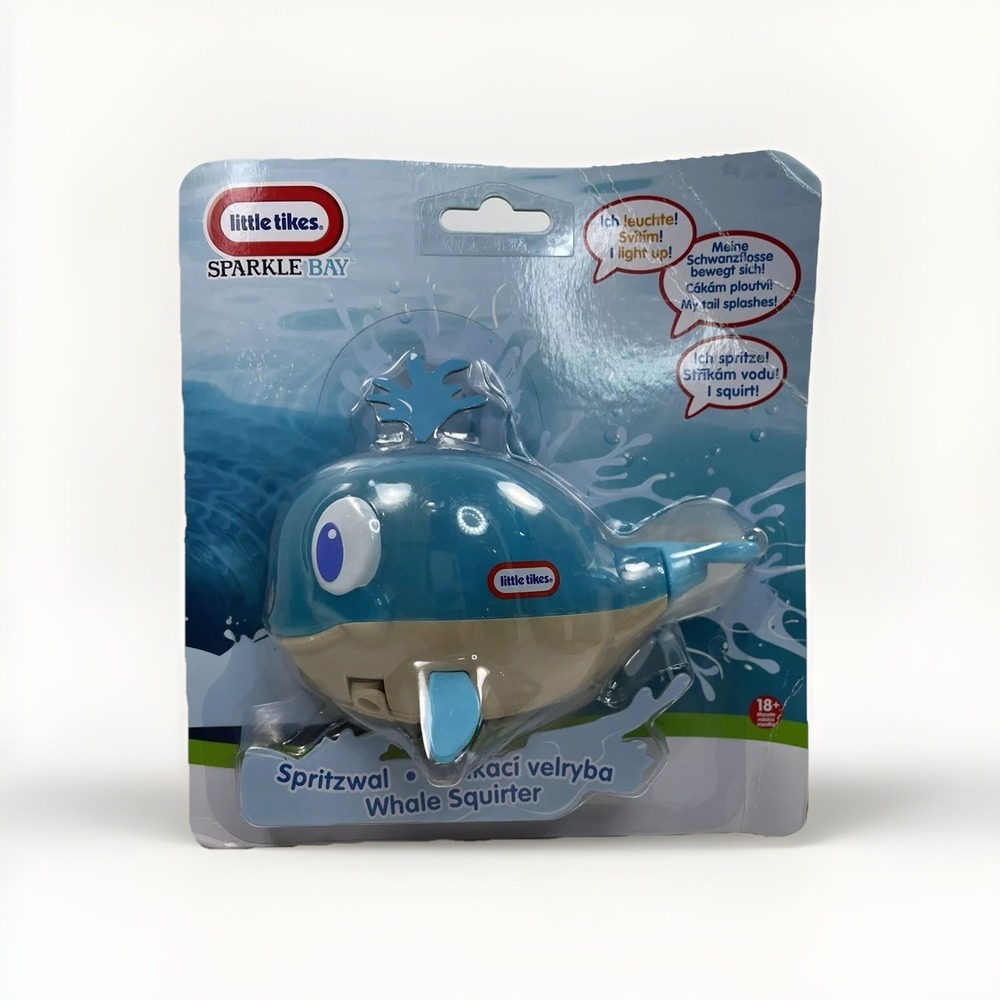 Little Yikes Sparkle Bay Whale Squirter Water‎ Toy New Retro Vibe Throwback